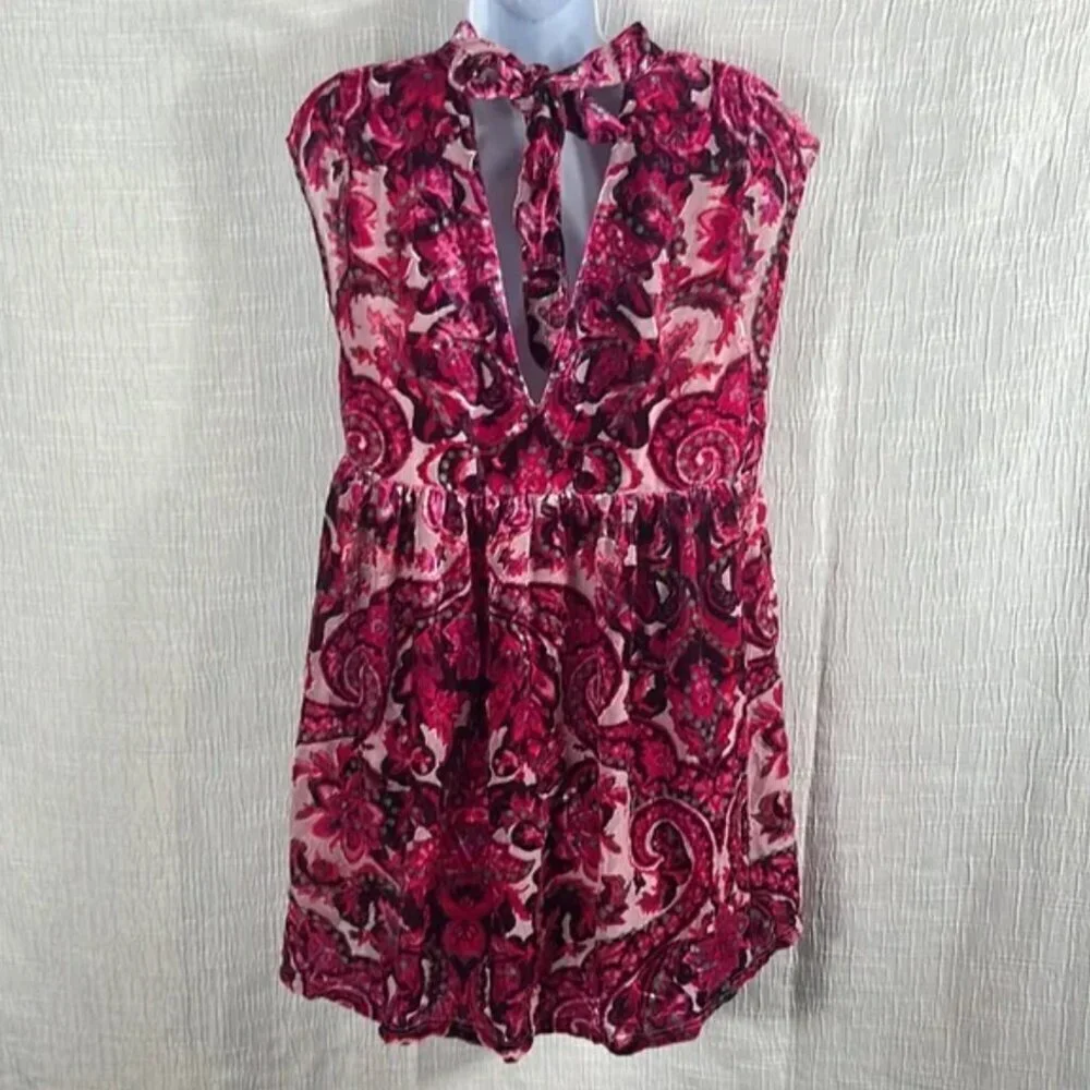 Free People NWT All The Time Velvet Mini Dress - Size S